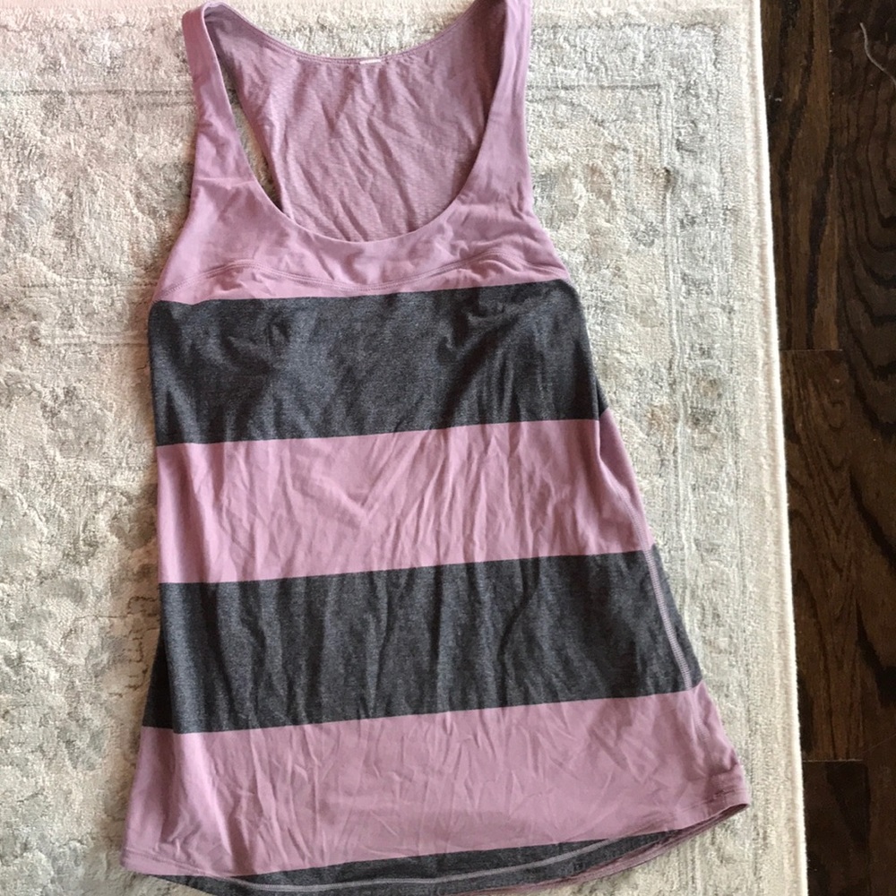 Lululemon tank top- size 6 purple and grey